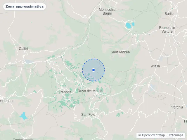 Mappa di Ruvo del Monte, Potenza