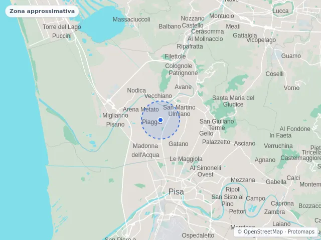Mappa di San Giuliano Terme, Pisa