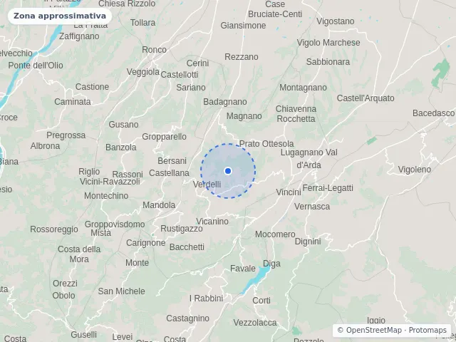 Mappa di Lugagnano Val d'Arda, Piacenza