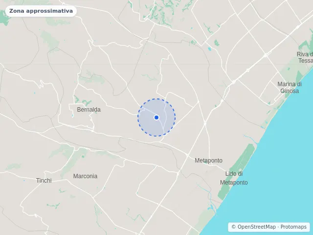 Mappa di Bernalda, Matera