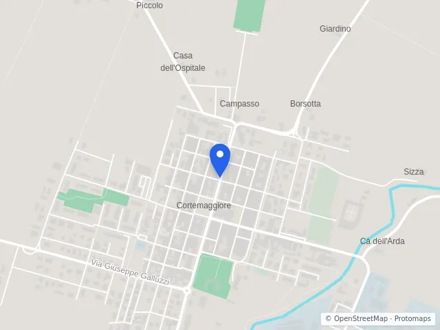Mappa di Cortemaggiore, Piacenza