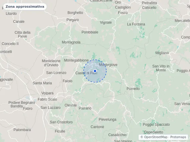 Mappa di Montegabbione, Terni