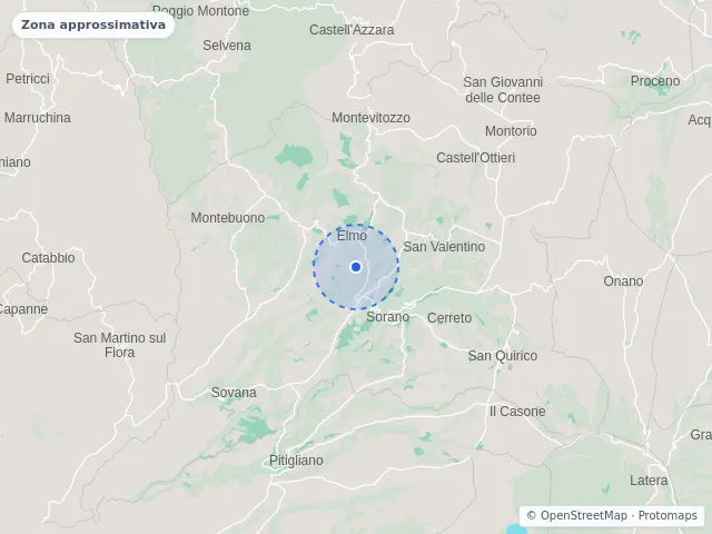 Mappa di Sorano, Grosseto