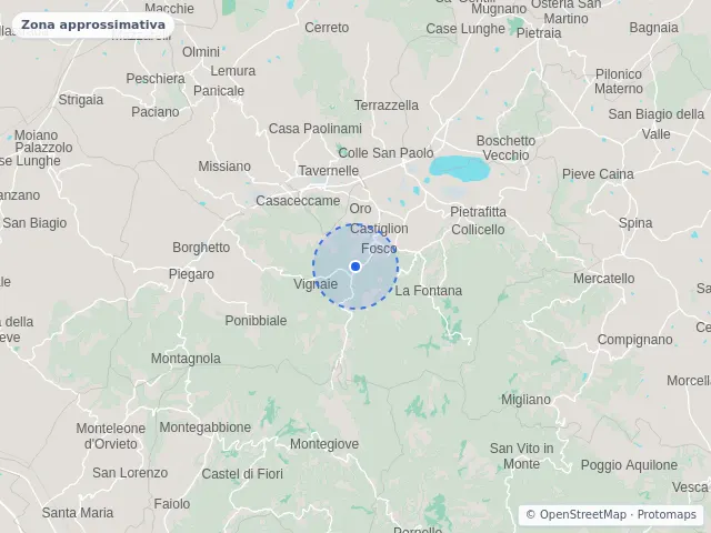 Mappa di Piegaro, Perugia