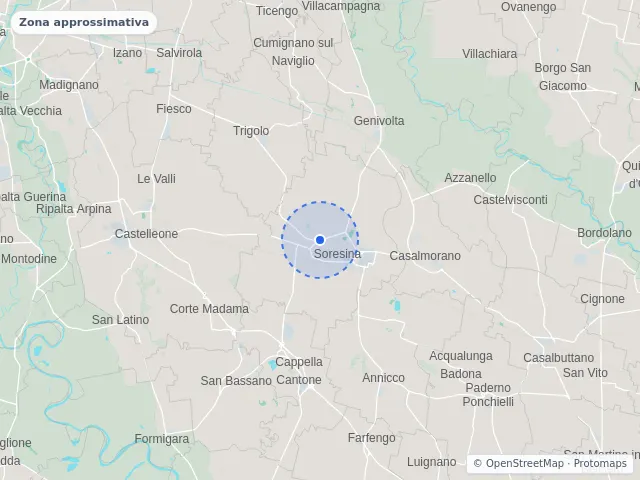 Mappa di Soresina, Cremona