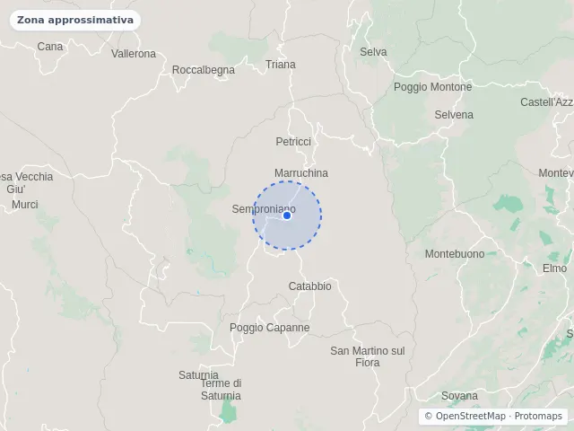Mappa di Semproniano, Grosseto