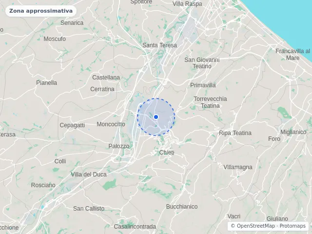 Mappa di Chieti