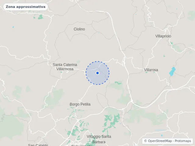 Mappa di Santa Caterina Villarmosa, Caltanissetta