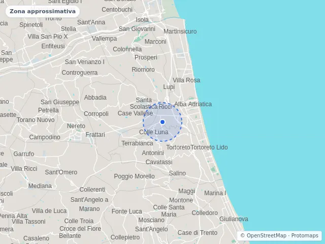 Mappa di Alba Adriatica, Teramo