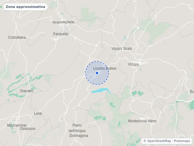 Mappa di Licodia Eubea, Catania