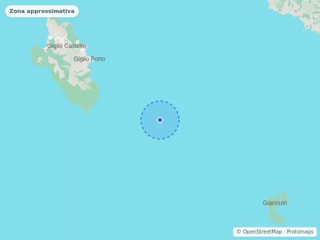 Mappa di Isola del Giglio, Grosseto