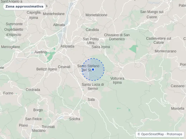 Mappa di Santo Stefano del Sole, Avellino