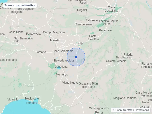 Mappa di Nepi, Viterbo