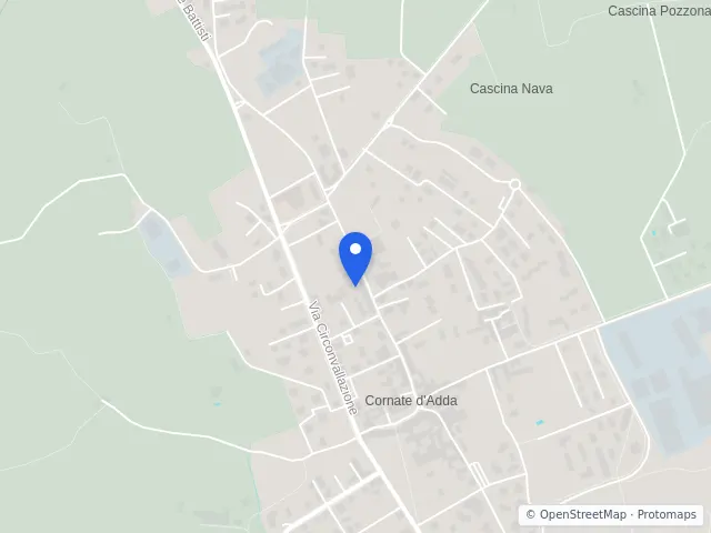 Mappa di Cornate d'Adda, Monza e della Brianza