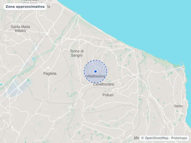 Mappa di Casalbordino, Chieti