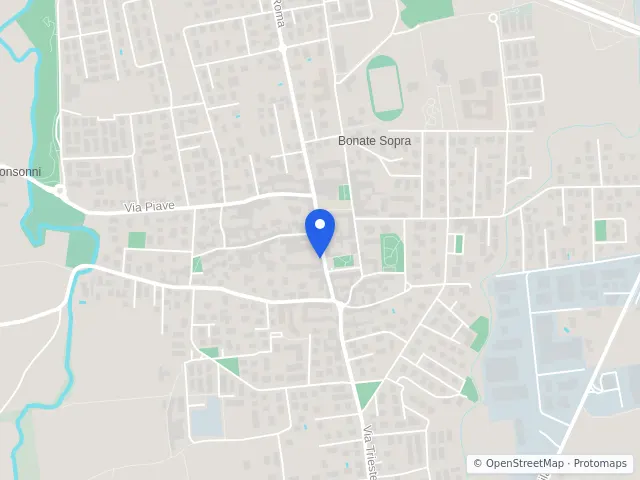 Mappa di Bonate Sopra, Bergamo