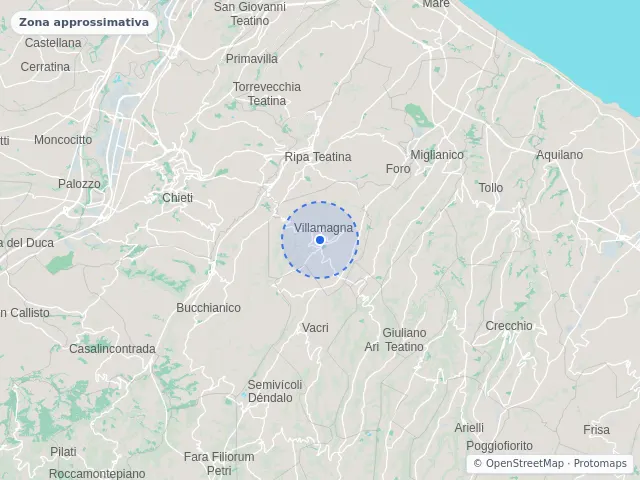 Mappa di Villamagna, Chieti