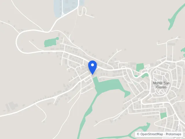 Mappa di Monte San Giusto, Macerata