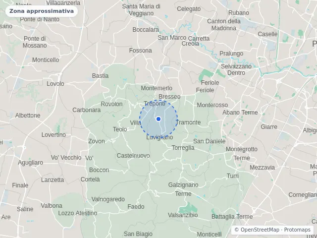 Mappa di Teolo, Padova