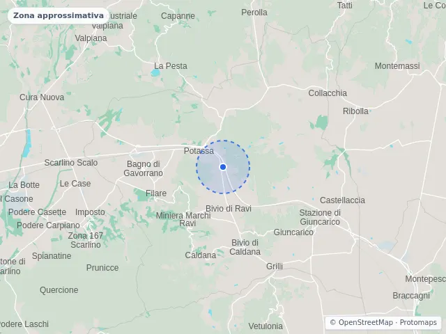 Mappa di Gavorrano, Grosseto