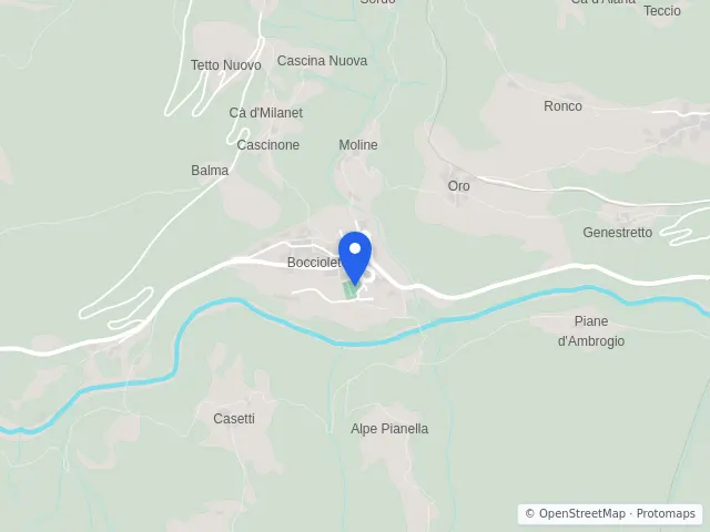 Mappa di Boccioleto, Vercelli