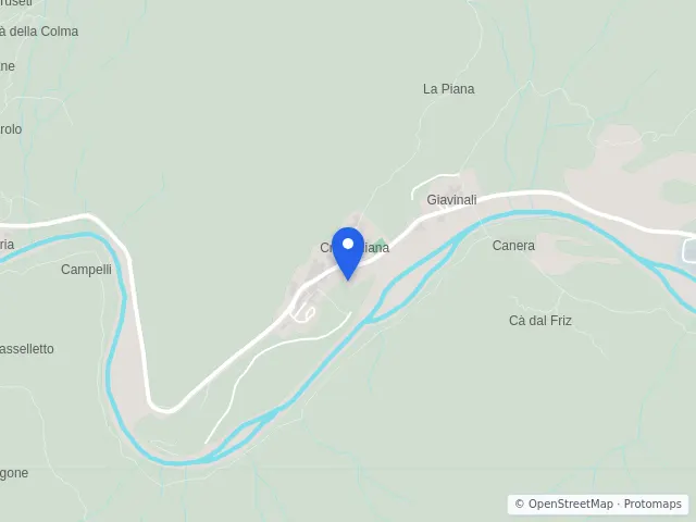 Mappa di Cravagliana, Vercelli