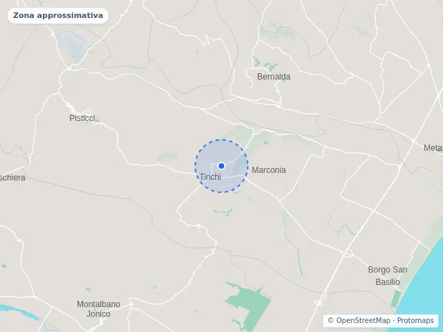 Mappa di Pisticci, Matera