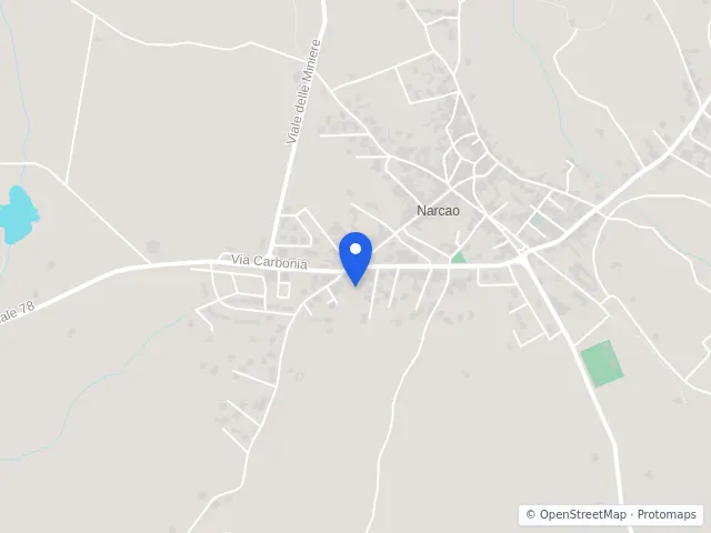 Mappa di Narcao, Sud Sardegna