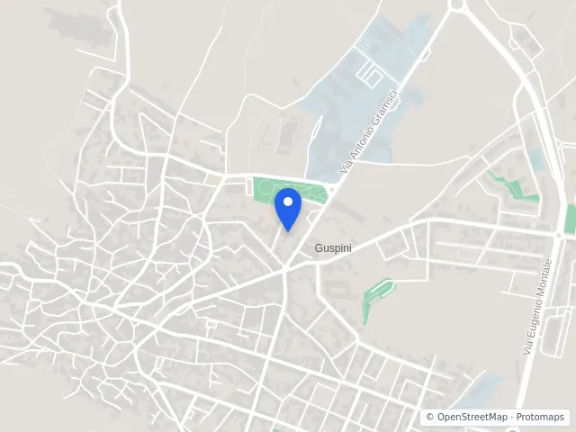 Mappa di Guspini, Sud Sardegna