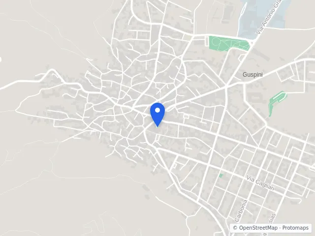 Mappa di Guspini, Sud Sardegna