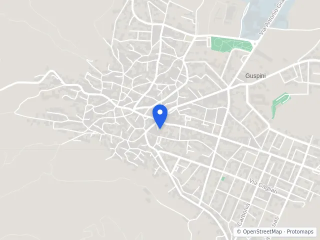 Mappa di Guspini, Sud Sardegna