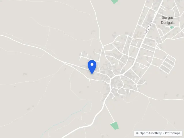 Mappa di Siurgus Donigala, Sud Sardegna