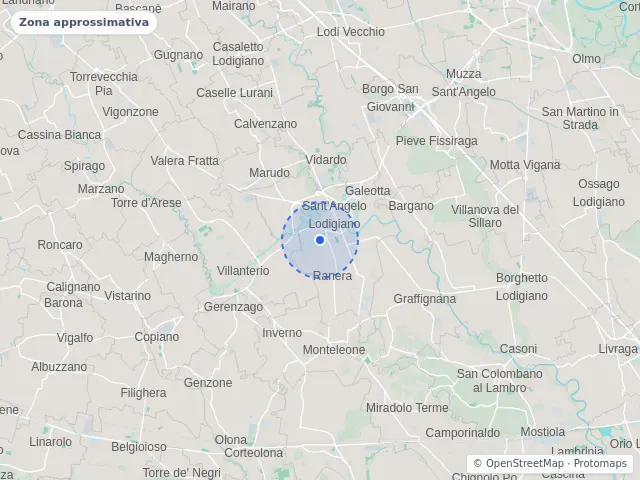 Mappa di Sant'Angelo Lodigiano, Lodi