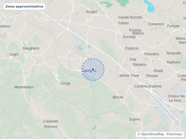 Mappa di Sgurgola, Frosinone