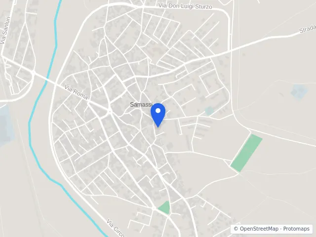 Mappa di Samassi, Sud Sardegna