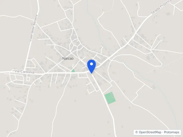 Mappa di Narcao, Sud Sardegna