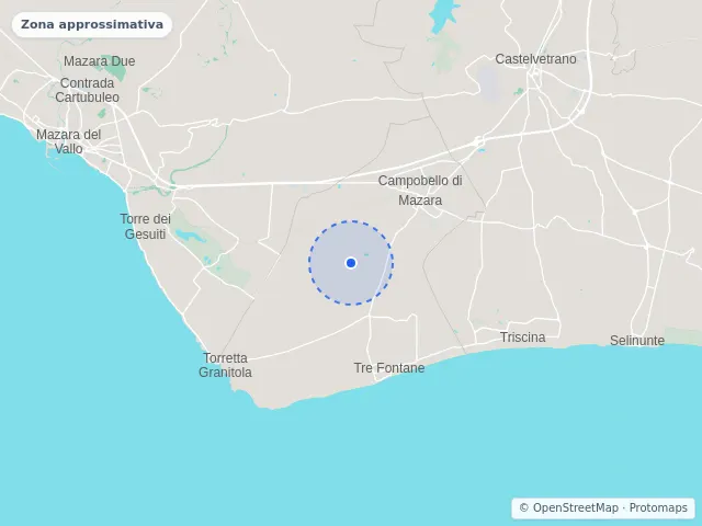 Mappa di Campobello di Mazara, Trapani