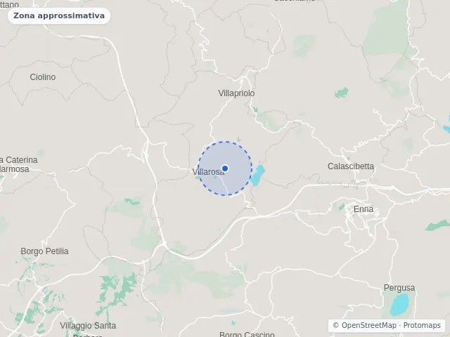 Mappa di Villarosa, Enna