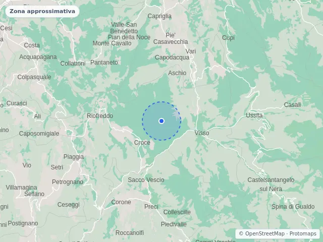 Mappa di Visso, Macerata