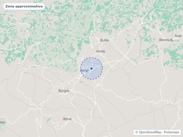 Mappa di Bono, Sassari