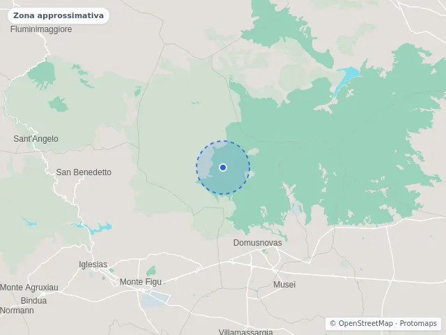 Mappa di Domusnovas, Sud Sardegna