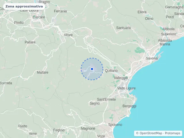 Mappa di Quiliano, Savona
