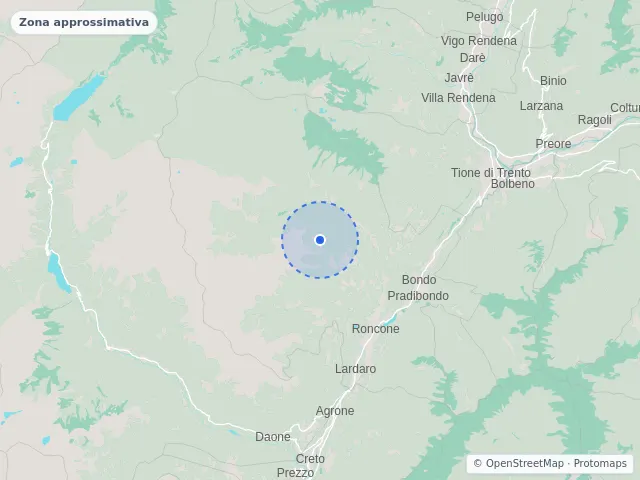 Mappa di Sella Giudicarie, Trento
