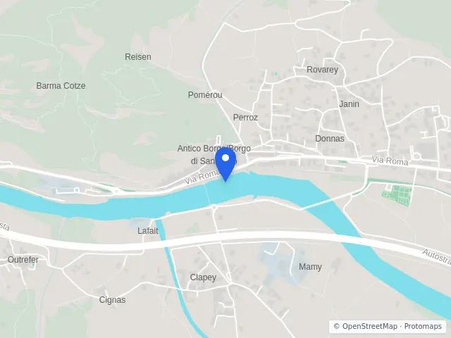 Mappa di Donnas, Aosta
