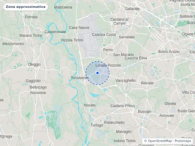 Mappa di Lonate Pozzolo, Varese