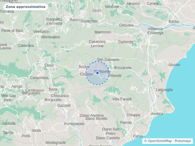 Mappa di Stellanello, Savona