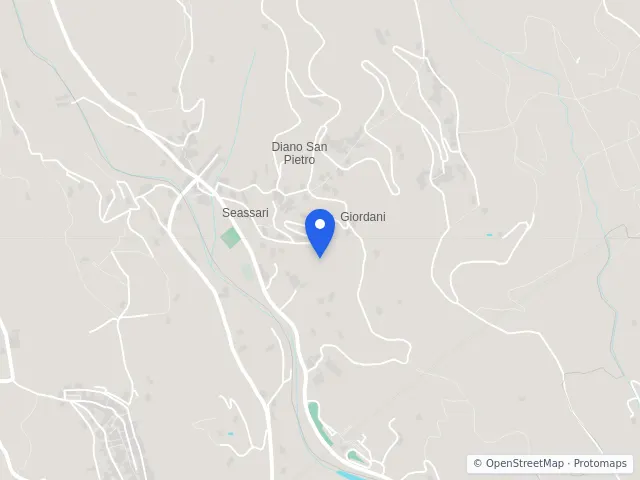 Mappa di Diano San Pietro, Imperia