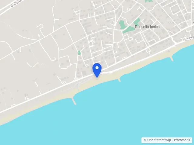 Mappa di Roccella Ionica, Reggio di Calabria