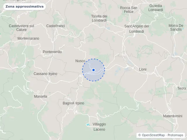 Mappa di Nusco, Avellino