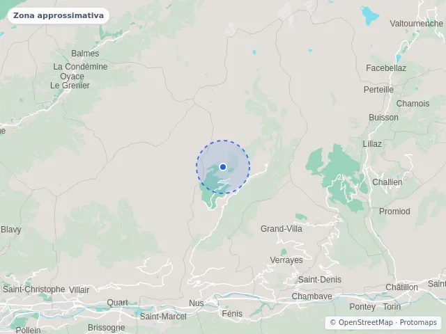 Mappa di Nus, Aosta